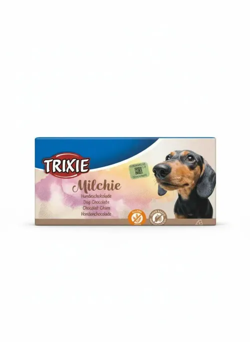 شکلات شیری مخصوص سگ تریکسی مدل Milchie | تشویقی بدون گلوتن ۱۰۰ گرمی